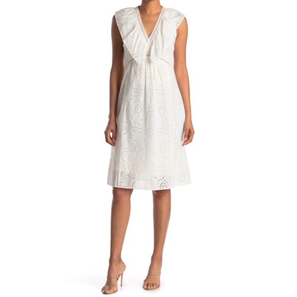 Burberry Beckie Eyelet Ruffle Dress - Picture 9 of 9